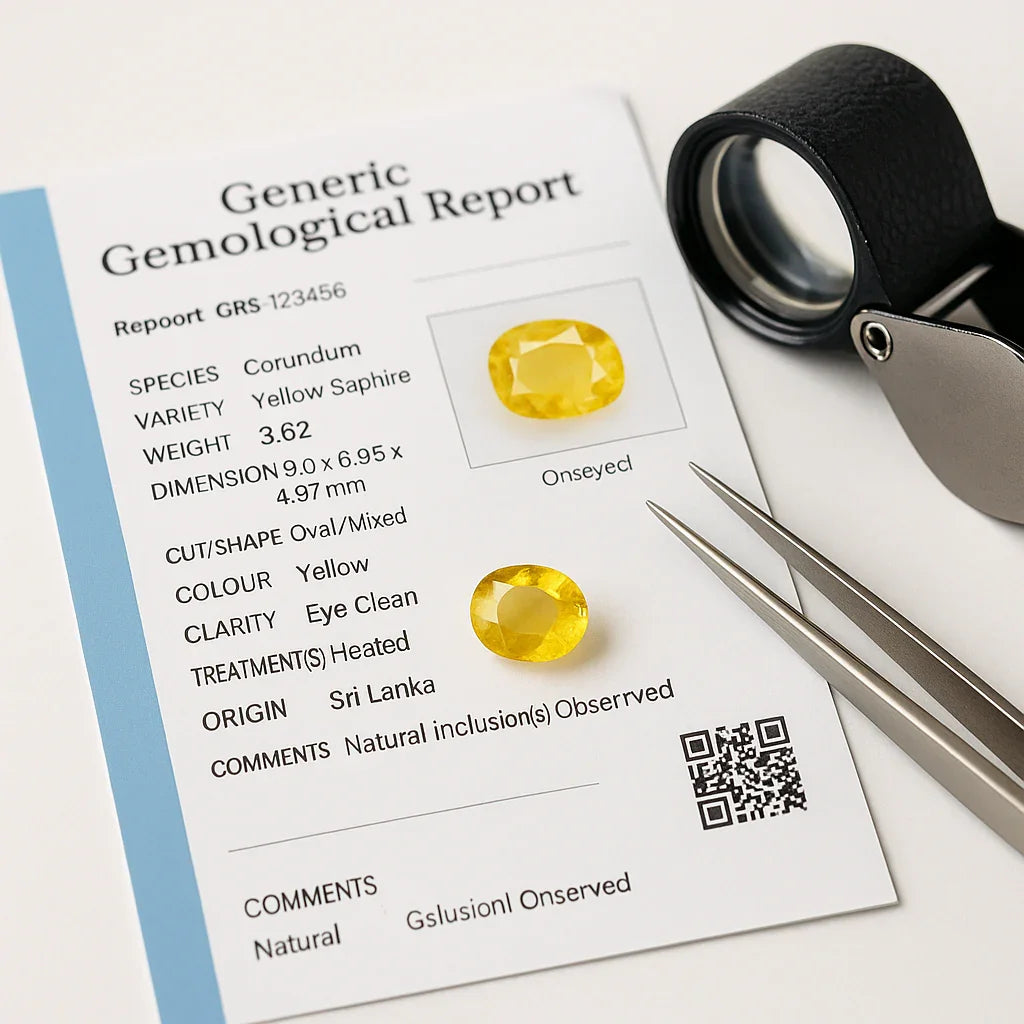 Gemstone Certificate Guide (India, 2025)