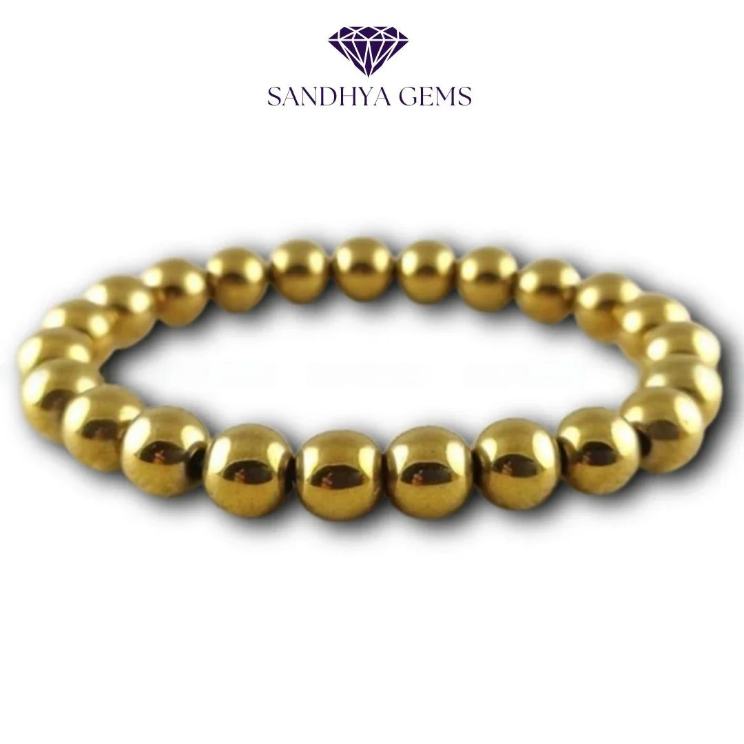 Natural Golden Hematite Healing Bracelet– Unlock the Power of Positive Energy