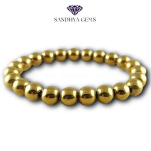 Natural Golden Hematite Healing Bracelet– Unlock the Power of Positive Energy