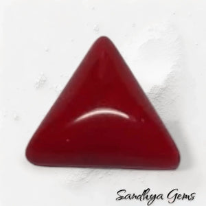 Triangle Shape Red Coral (Moonga) : A Symbol of Strength and Beauty