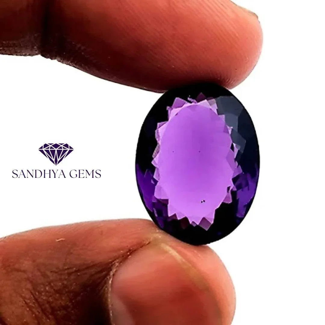10 Carat Natural Amethyst Gemstone - Sandhya Gems Corner