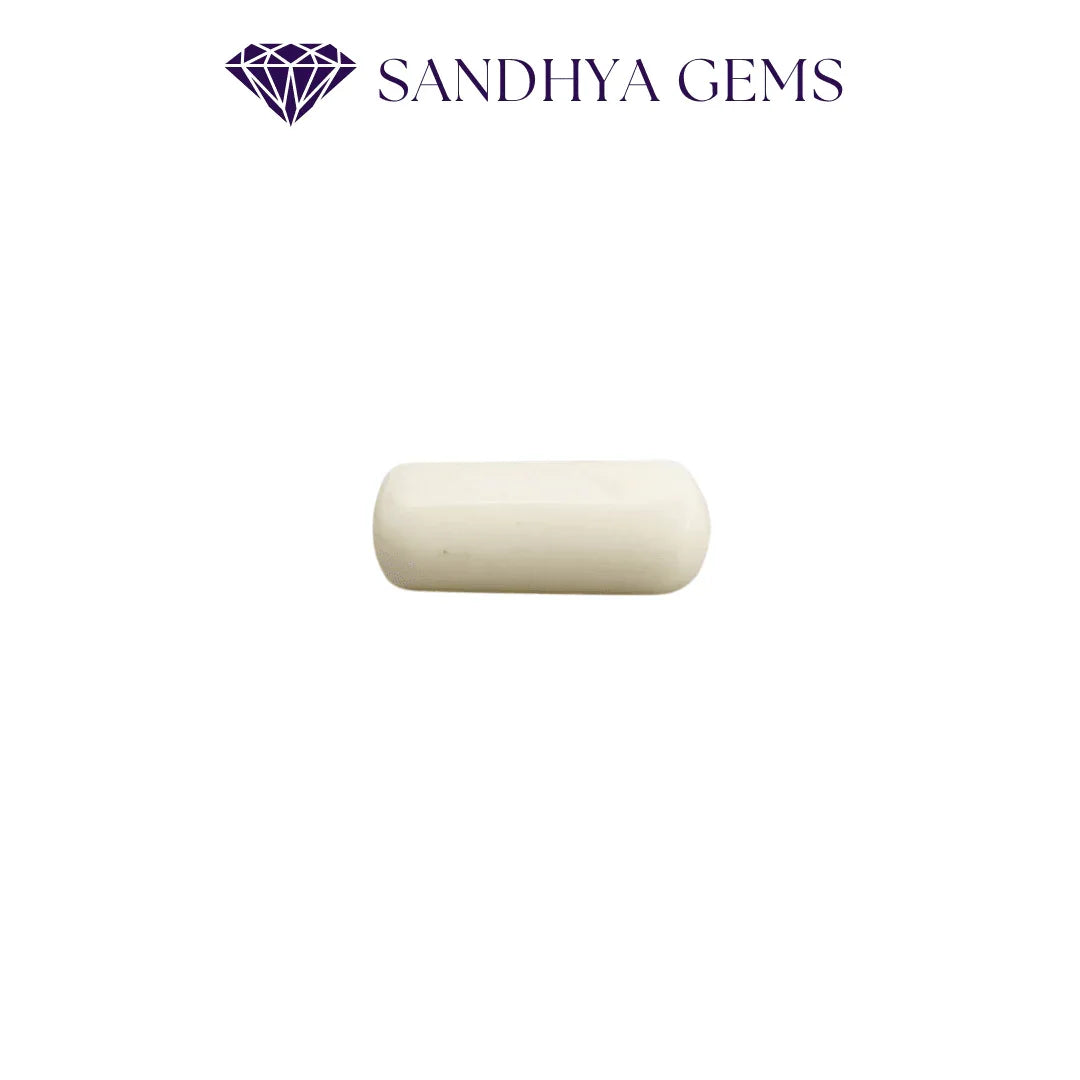 4 Carat Natural White Coral Stone (Safed Moonga) - Sandhya Gems Corner