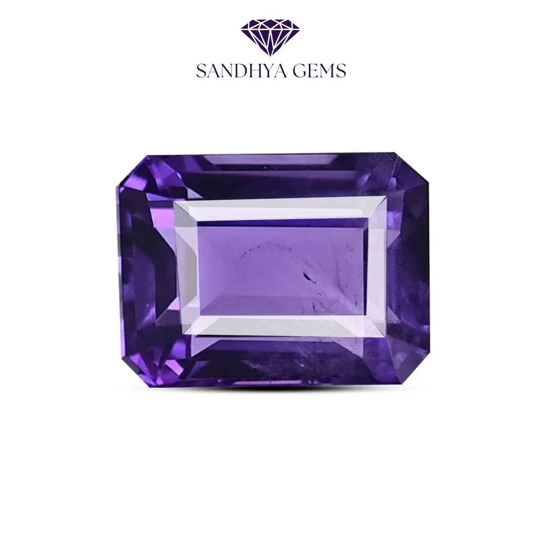8 Carat Natural Amethyst Gemstone - Sandhya Gems Corner