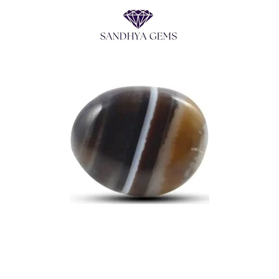8 Carat Sulemani Haqeeq(Black Agate) - Sandhya Gems Corner