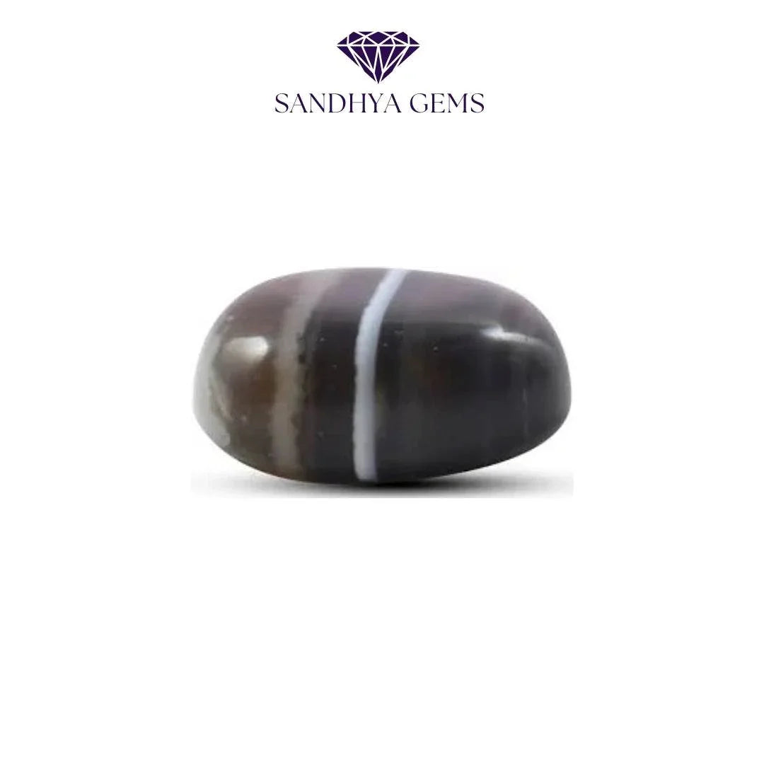 8 Carat Sulemani Haqeeq(Black Agate) - Sandhya Gems Corner