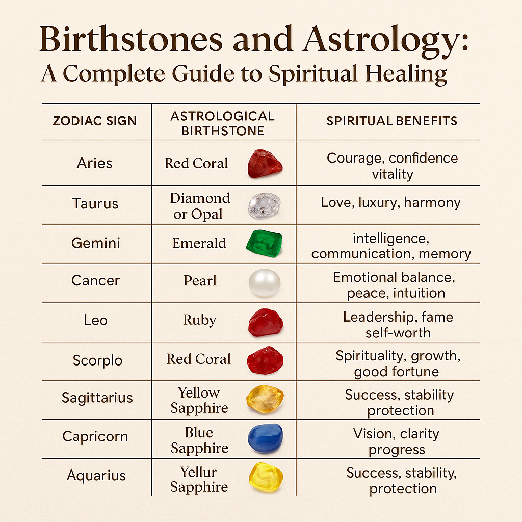 Birthstones and Astrology: A Complete Guide to Spiritual Healing