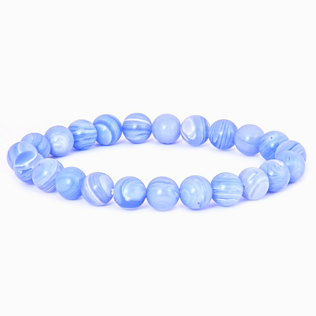Certified Blue Lace Agate Bracelet