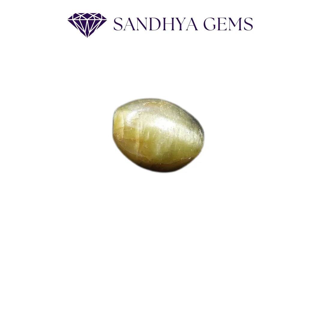 Certified Cat's Eye Lehsunia Stone - 3-6 Carat - Sandhya Gems Corner