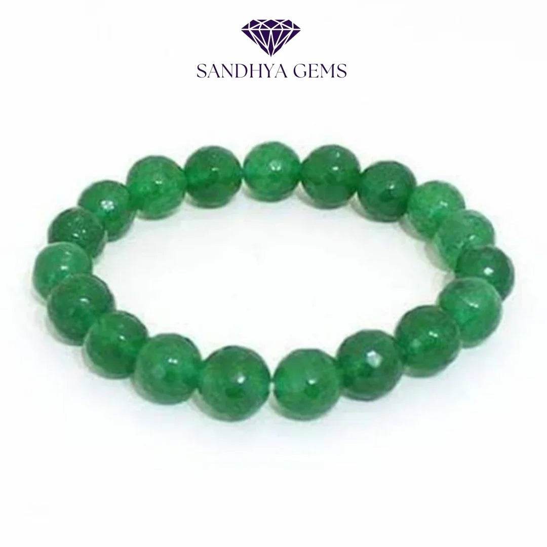 Certified Natural Green Aventurine Bracelet - Sandhya Gems Corner