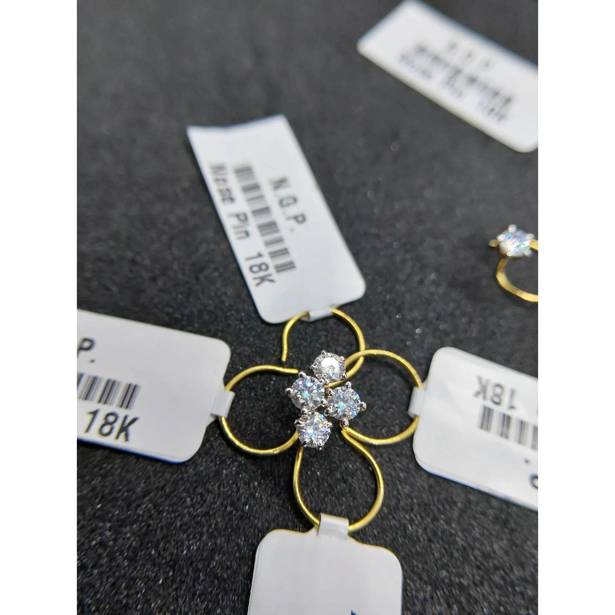 Diamond Nose Ring - Sandhya Gems Corner