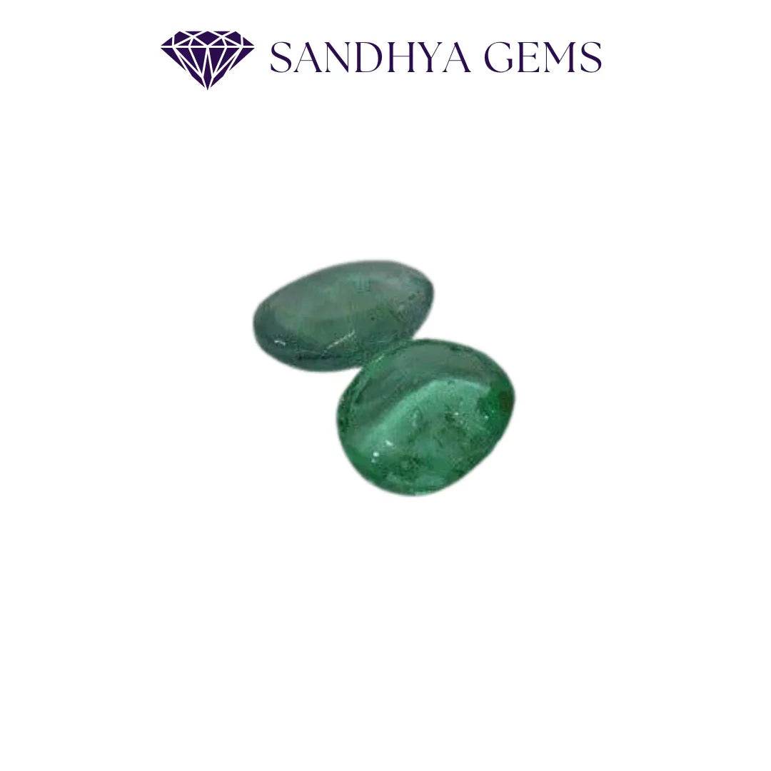Natural Emerald Panna Stone - Government Lab Certified - 4-7 Carat - Sandhya Gems Corner