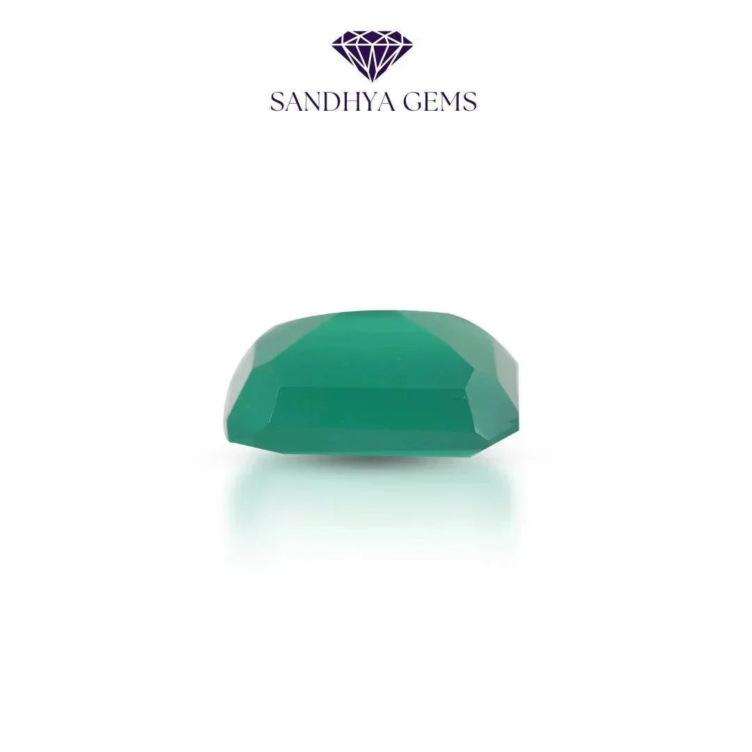 7 Carat Natural Green Onyx Stone (Sabza) - Sandhya Gems Corner