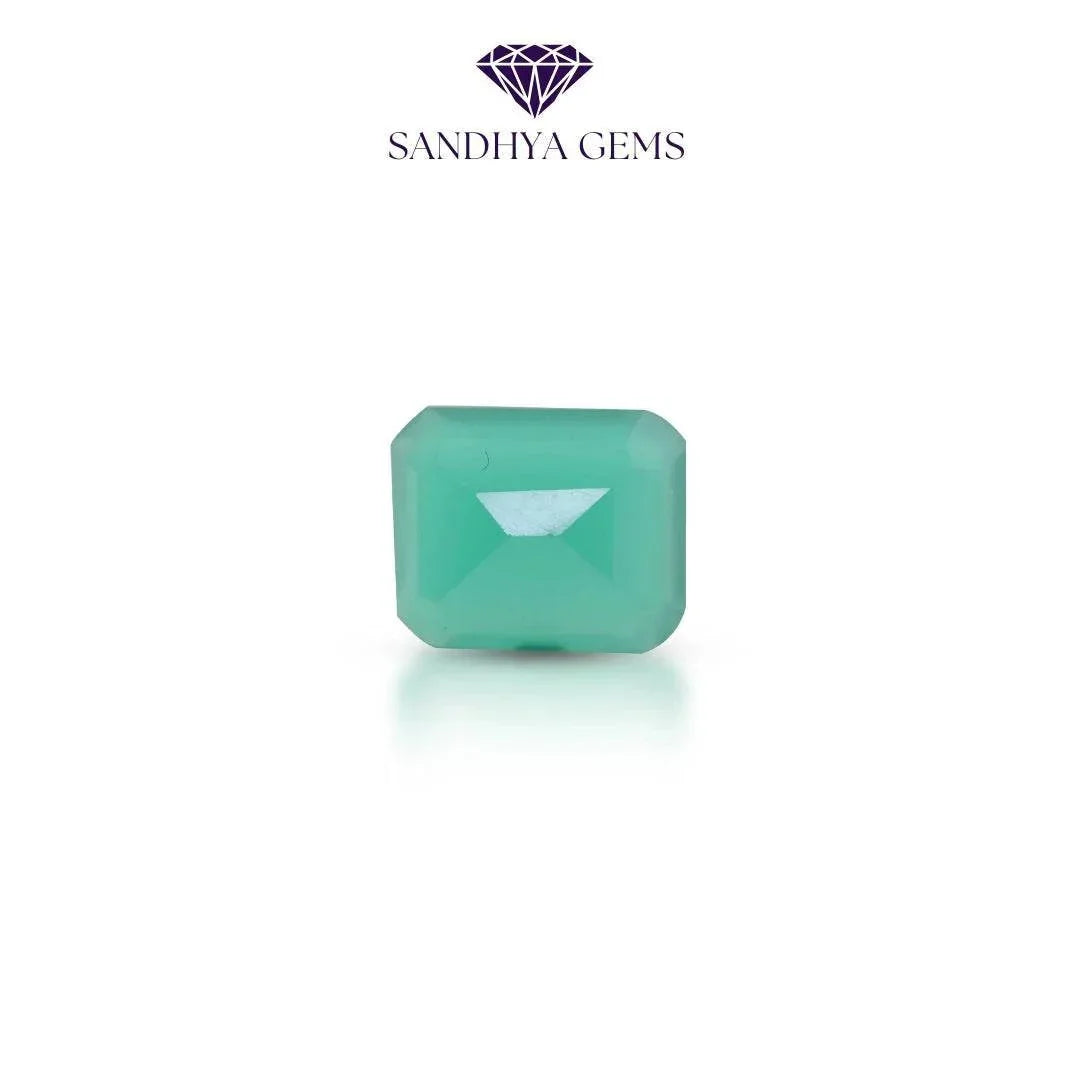 7 Carat Natural Green Onyx Stone (Sabza) - Sandhya Gems Corner