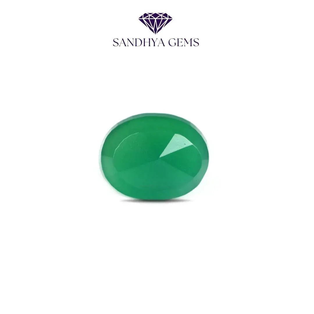 10 Carat Green Onyx Stone (Sabza) - Sandhya Gems Corner