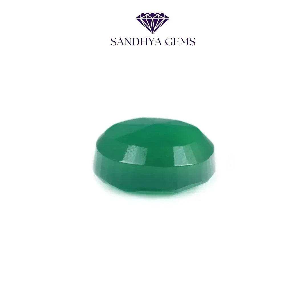 10 Carat Green Onyx Stone (Sabza) - Sandhya Gems Corner
