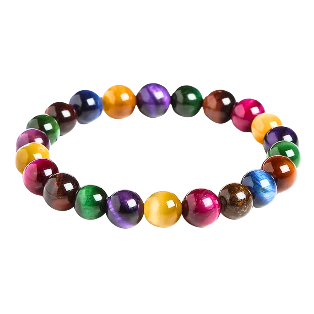 MULTI TIGER EYE BRACELET 