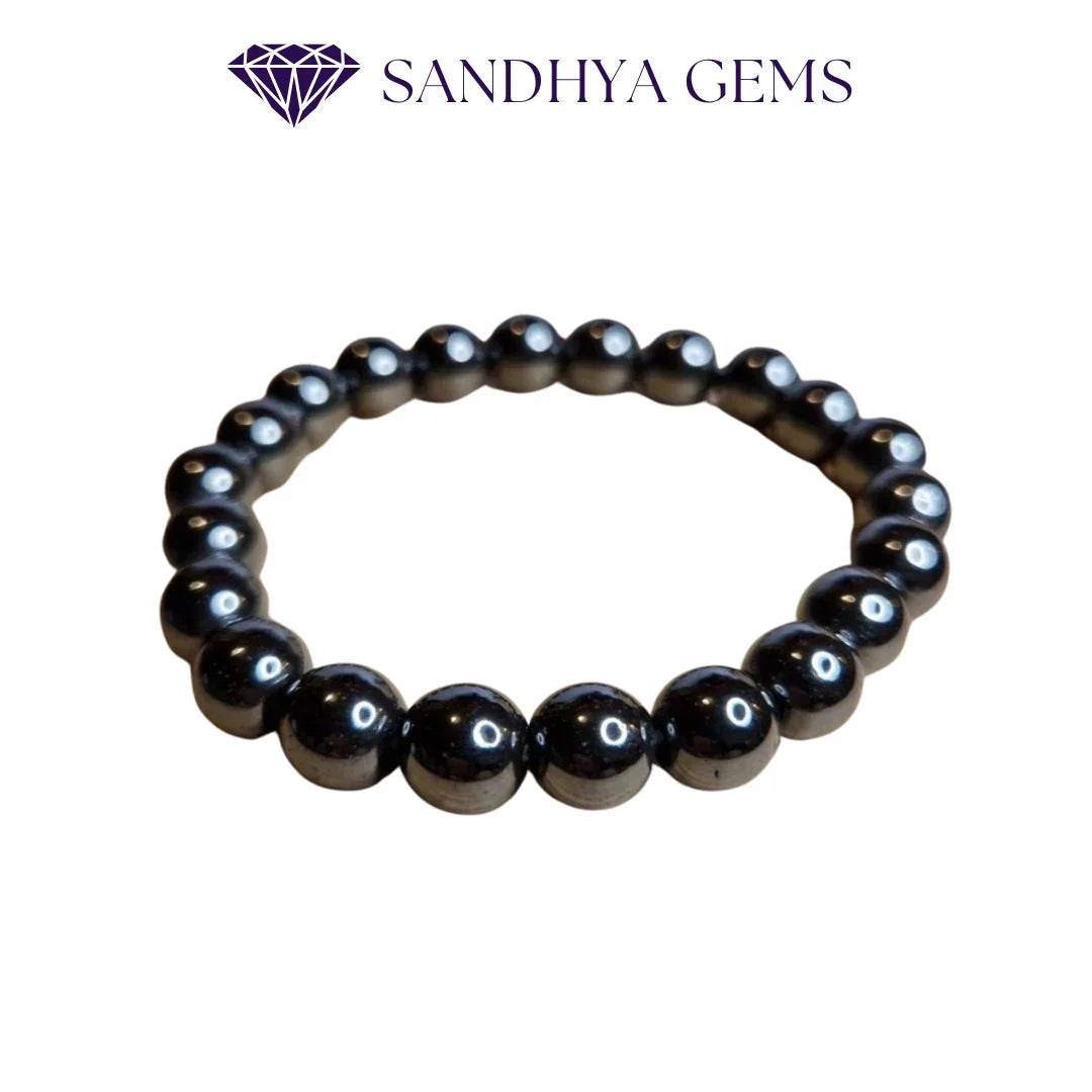 Natural Hematite Healing Bracelet for Energy - Sandhya Gems Corner