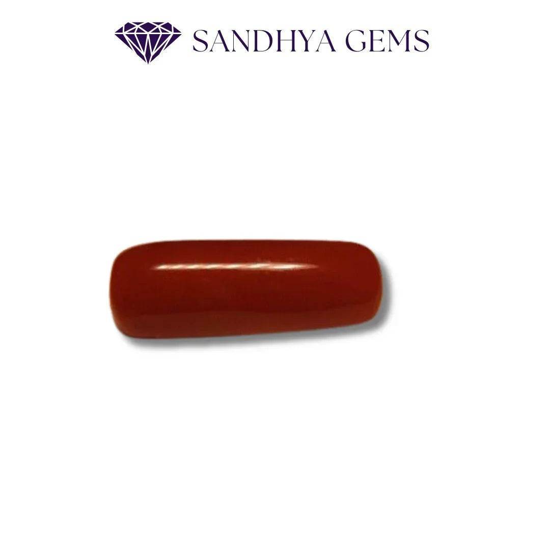 12 Ratti Premium Red Coral (Moonga) - Mars Planet - Sandhya Gems Corner