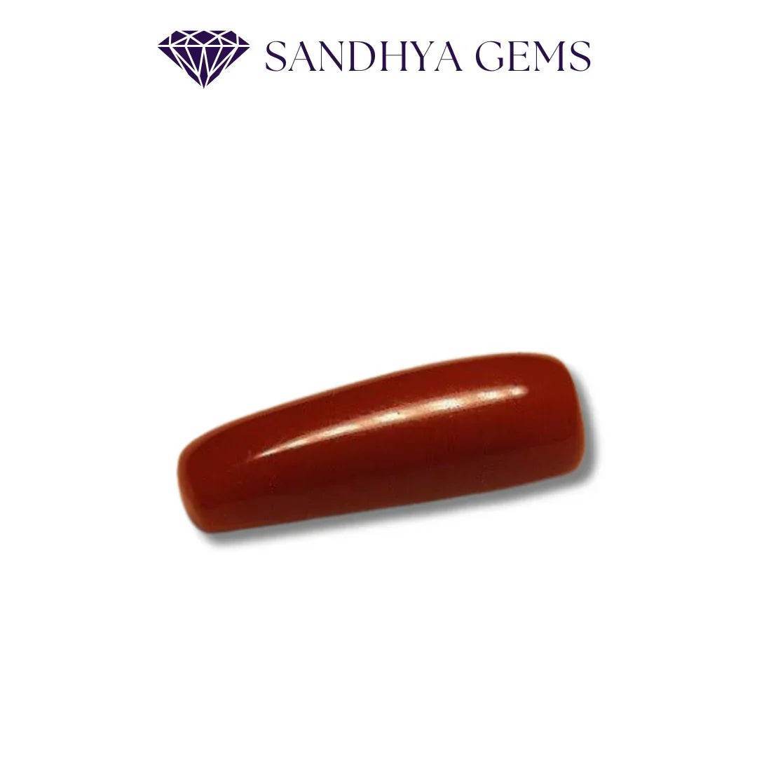 12 Ratti Premium Red Coral (Moonga) - Mars Planet - Sandhya Gems Corner