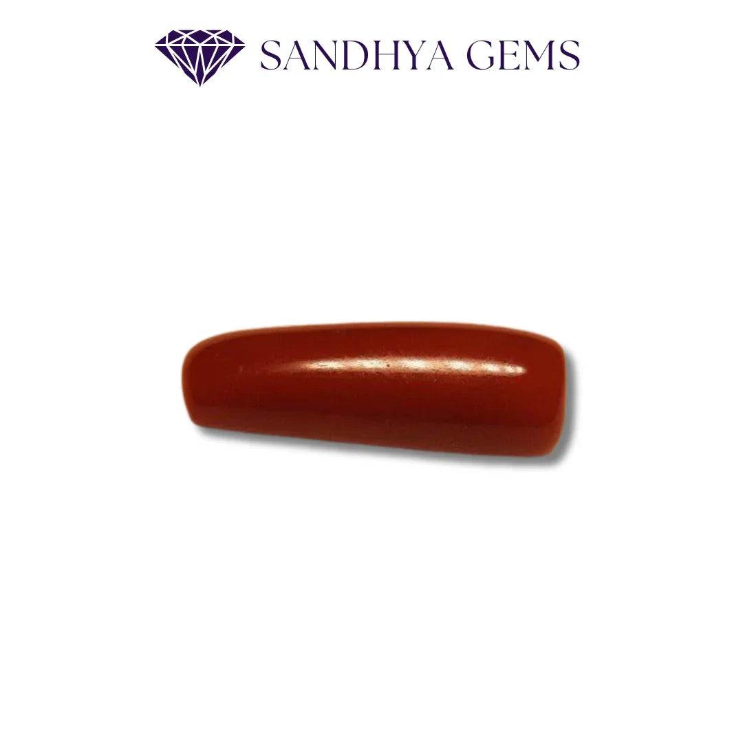 12 Ratti Premium Red Coral (Moonga) - Mars Planet - Sandhya Gems Corner