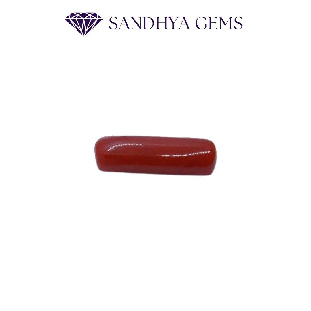 Natural Red Coral Moonga - Medium Size - 12-14 Ratti - Sandhya Gems Corner