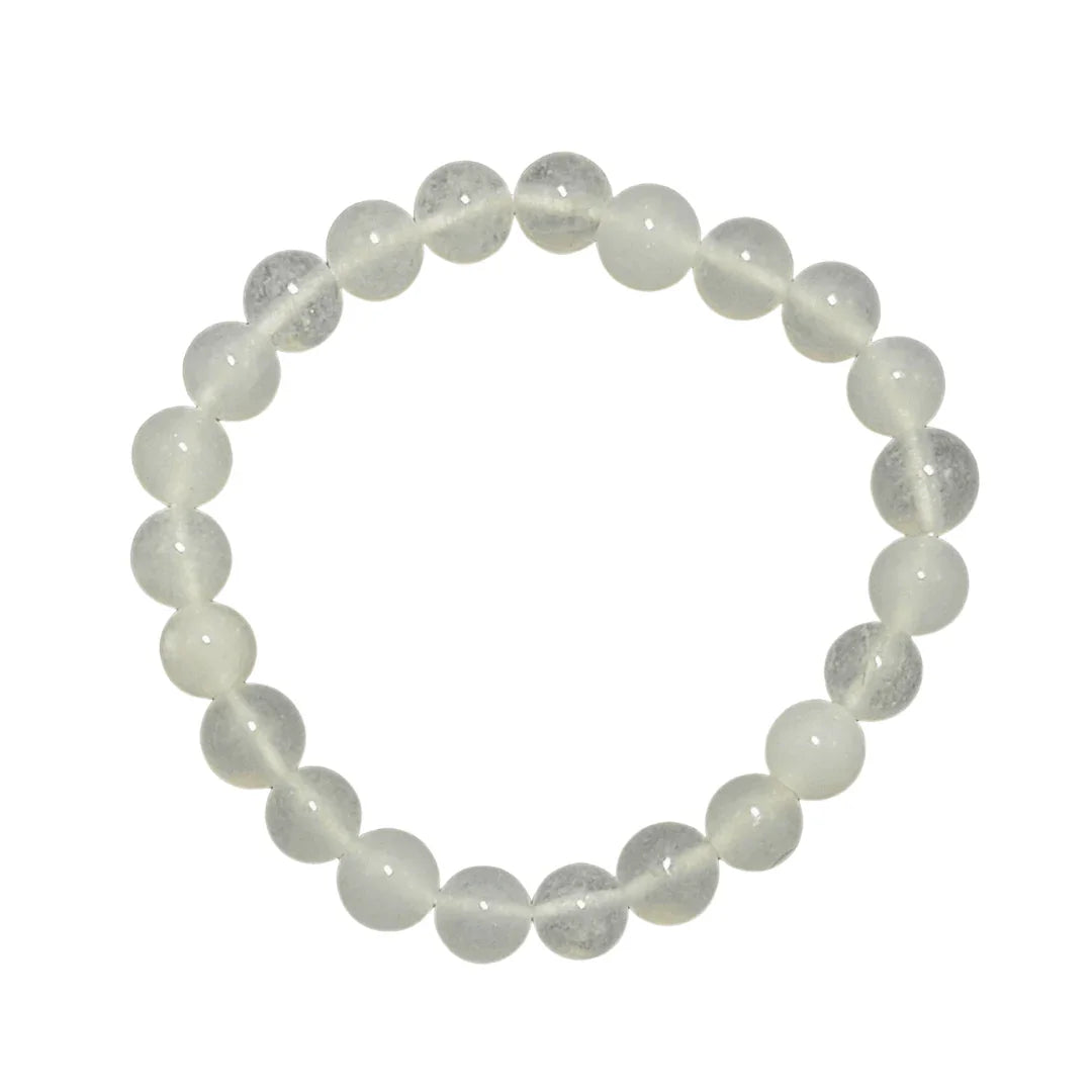 Natural White Agate Bracelet - Sandhya Gems Corner