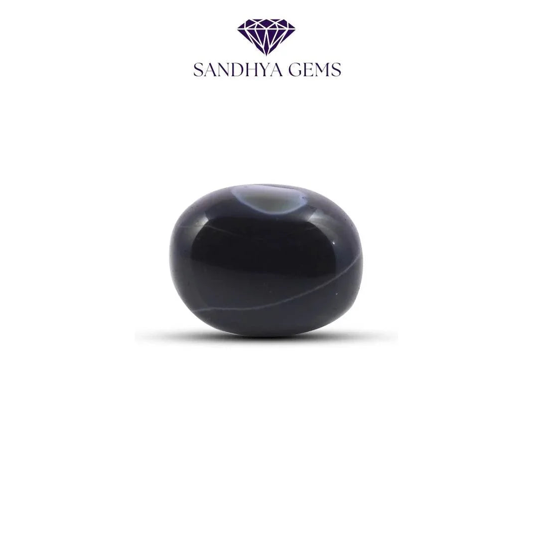 12 Carat Sulemani Haqeeq(Black Agate) - Sandhya Gems Corner