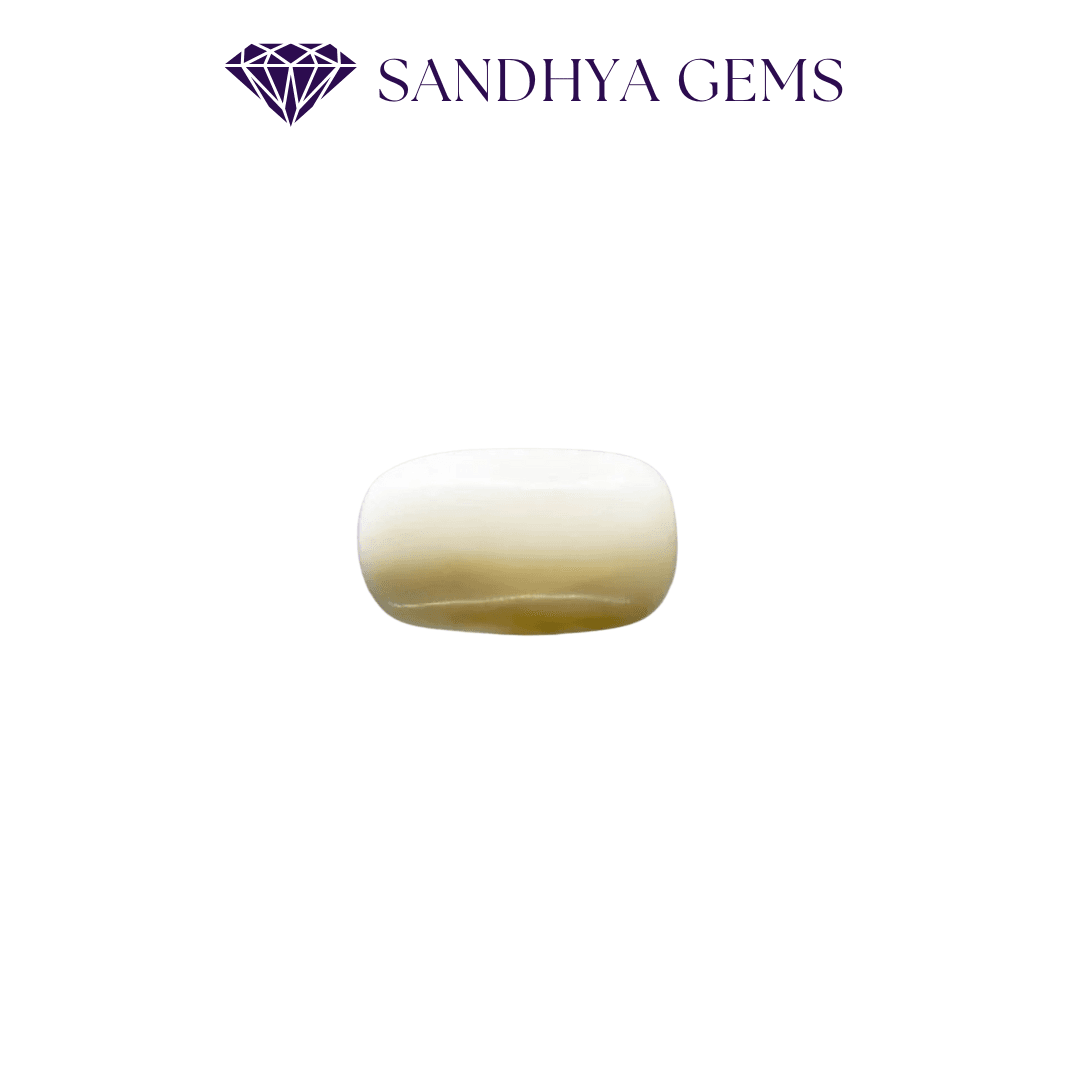 9 Carat Natural White Coral Stone (Safed Moonga) - Sandhya Gems Corner