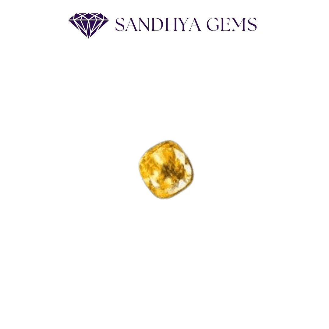 Yellow Sapphire Pukhraj Natural Certified Sandhya Gems Kolkata
